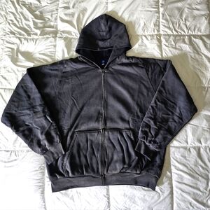 Yeezy Gap Poetic Black Zip Up Hoodie XL Unreleased